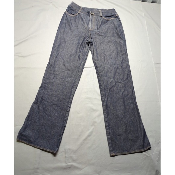 Oscar de la Renta Pants - VTG Oscar de la Renta Womens Wool Pants Jeans Blue Italy Made Size 8